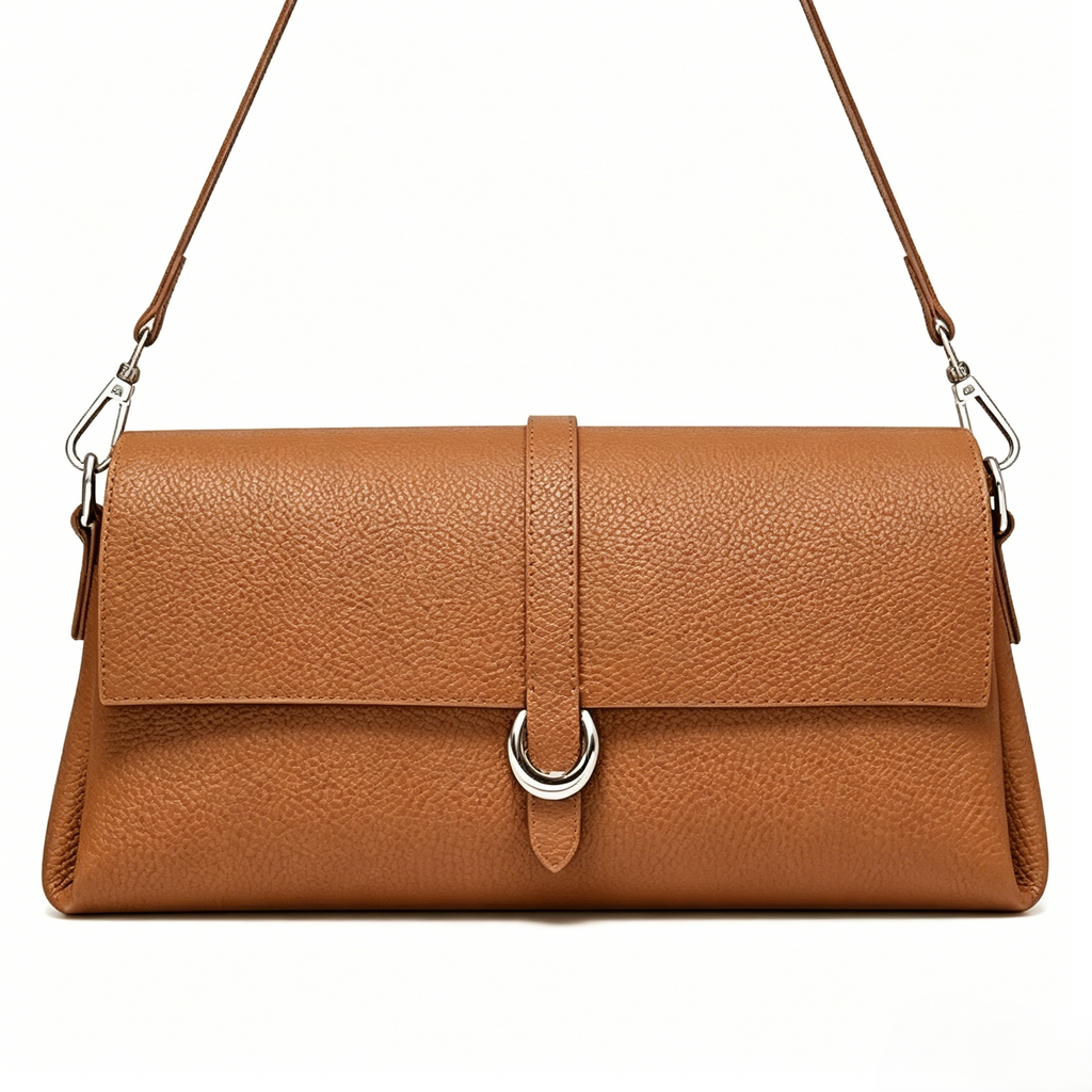 Women's Trendy Top-Handle Leather Handbags, Stylish Clutch Shoulder Purses with 2 Adjustable Removable Straps
