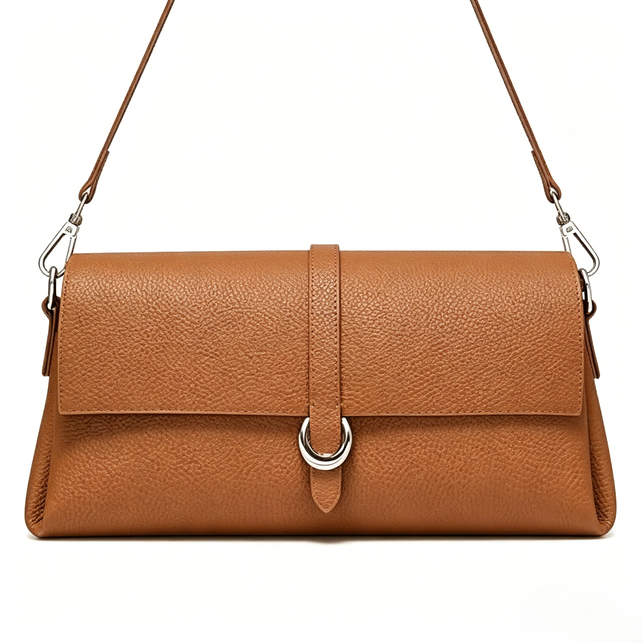Women's Trendy Top-Handle Leather Handbags, Stylish Clutch Shoulder Purses with 2 Adjustable Removable Straps