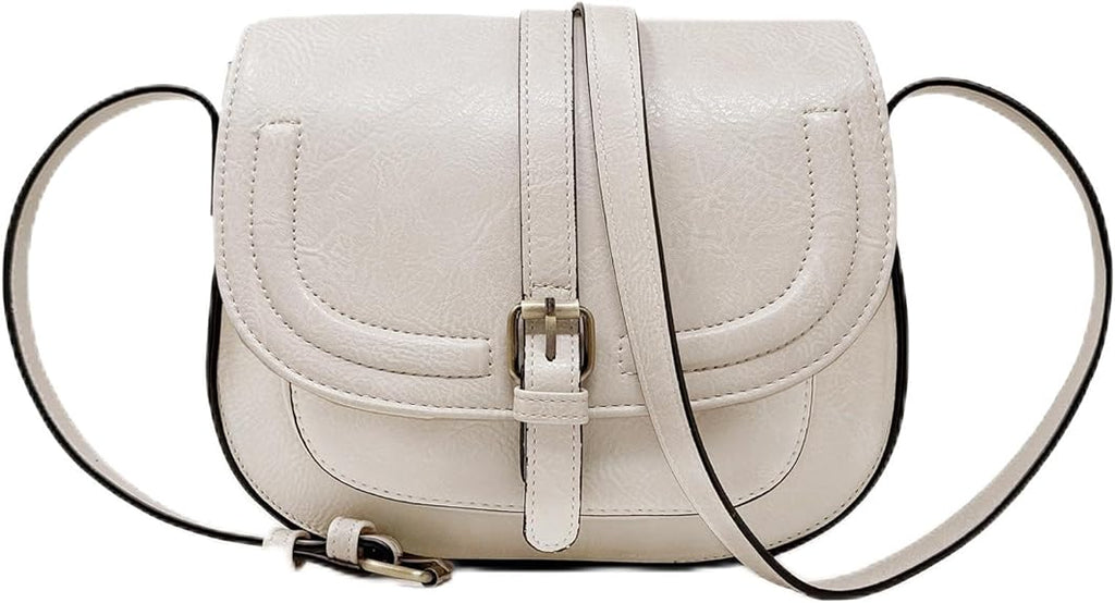 Crossbody Bags for Women,Small Saddle Purse and Boho Cross Body Handbags,Vegan Leather