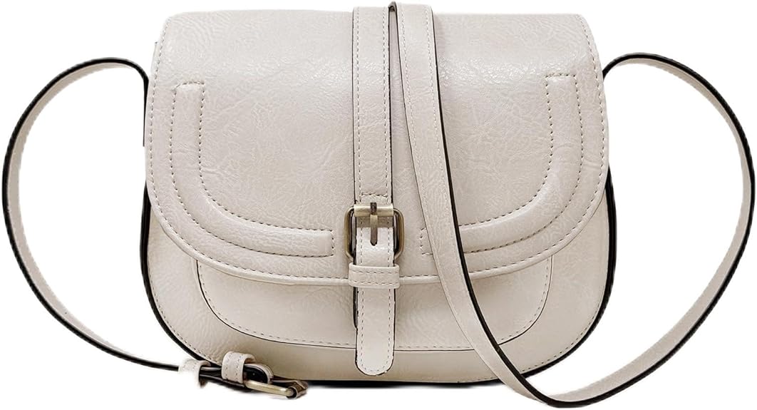 Crossbody Bags for Women,Small Saddle Purse and Boho Cross Body Handbags,Vegan Leather