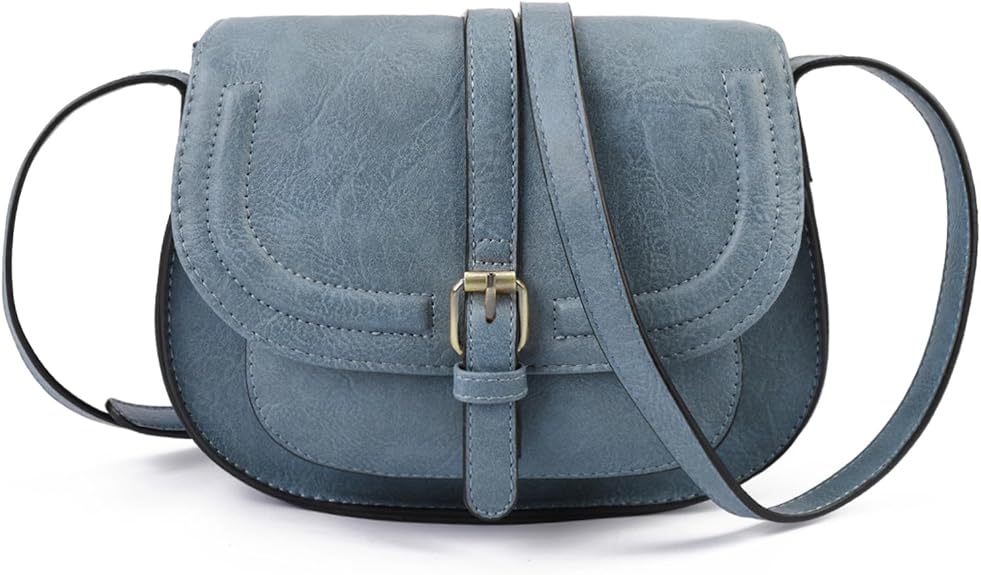 Crossbody Bags for Women,Small Saddle Purse and Boho Cross Body Handbags,Vegan Leather