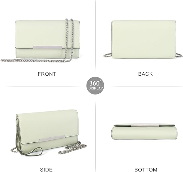 Women's Wristlet Clutch Evening Bag, Mini Summer Crossbody Purse for Formal Occasions & Daily Casual Use | Premium Vegan Leather, Fits iPhone 17 Pro Max, Passport and Small Essentials
