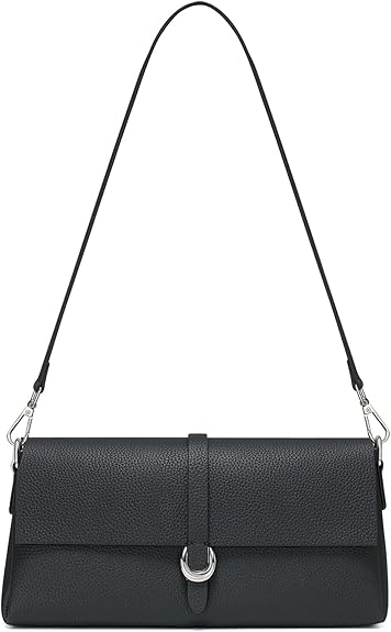 Women's Trendy Top-Handle Leather Handbags, Stylish Clutch Shoulder Purses with 2 Adjustable Removable Straps