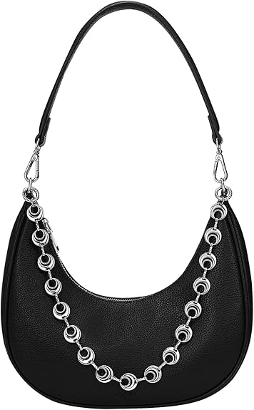 Women's Medium Vegan Leather Satchel Bag, Top Handle Work Handbag with Detachable Adjustable Shoulder Straps, Casual Daily Crossbody Purse for Ladies