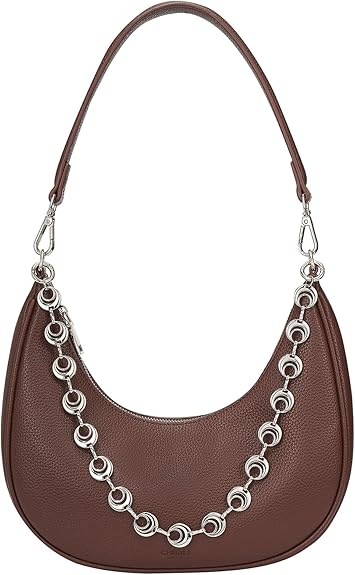 Women's Medium Vegan Leather Satchel Bag, Top Handle Work Handbag with Detachable Adjustable Shoulder Straps, Casual Daily Crossbody Purse for Ladies