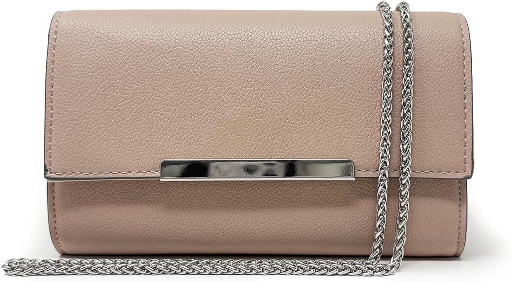 Women's Wristlet Clutch Evening Bag, Mini Summer Crossbody Purse for Formal Occasions & Daily Casual Use | Premium Vegan Leather, Fits iPhone 17 Pro Max, Passport and Small Essentials