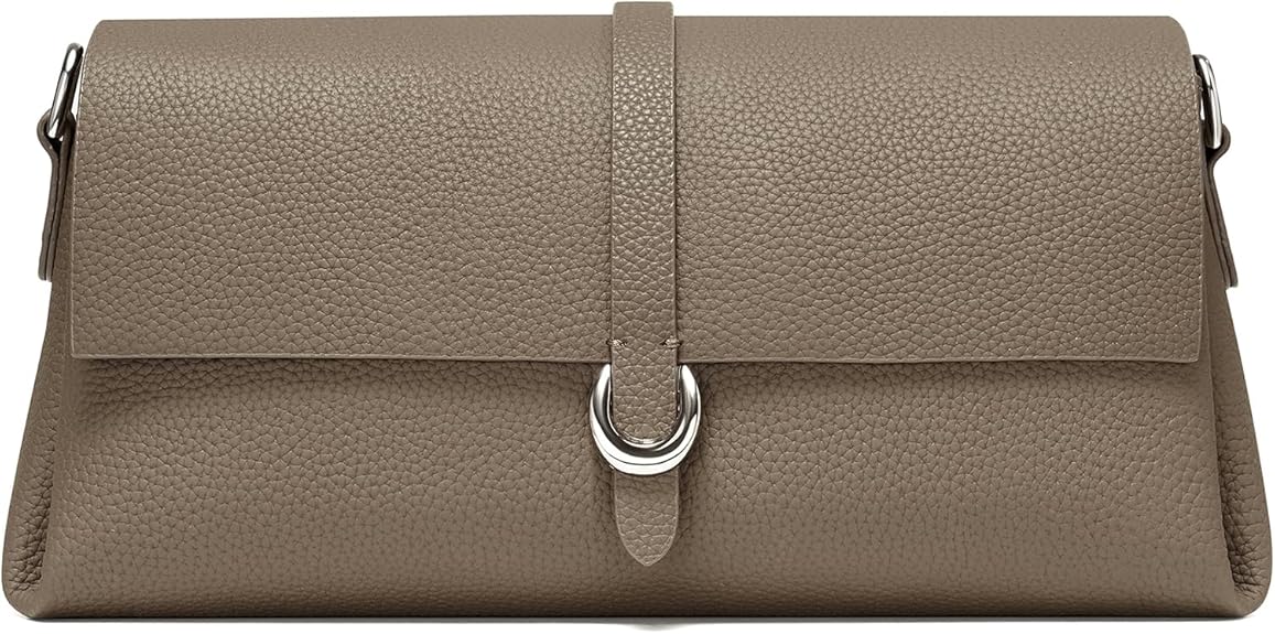 Women's Trendy Top-Handle Leather Handbags, Stylish Clutch Shoulder Purses with 2 Adjustable Removable Straps