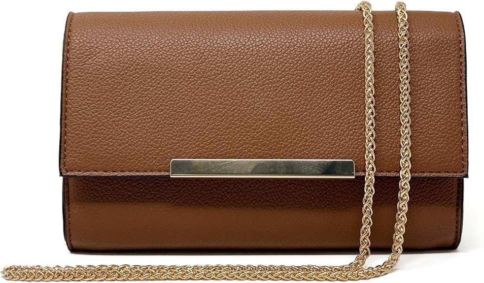 Women's Wristlet Clutch Evening Bag, Mini Summer Crossbody Purse for Formal Occasions & Daily Casual Use | Premium Vegan Leather, Fits iPhone 17 Pro Max, Passport and Small Essentials