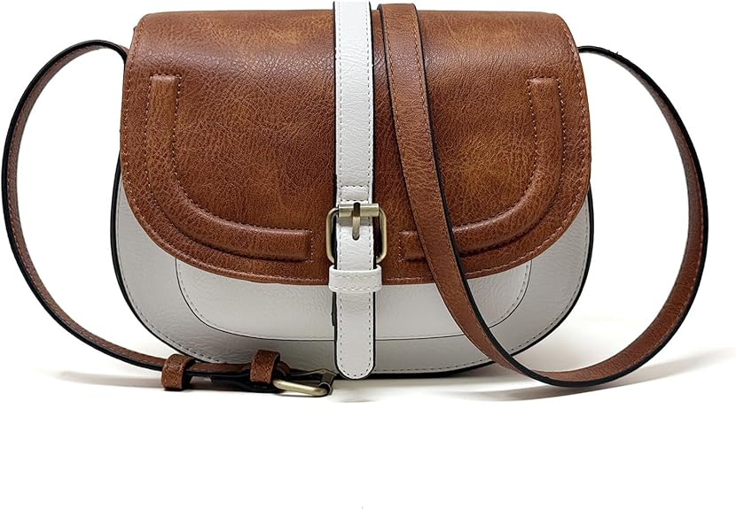 Crossbody Bags for Women,Small Saddle Purse and Boho Cross Body Handbags,Vegan Leather